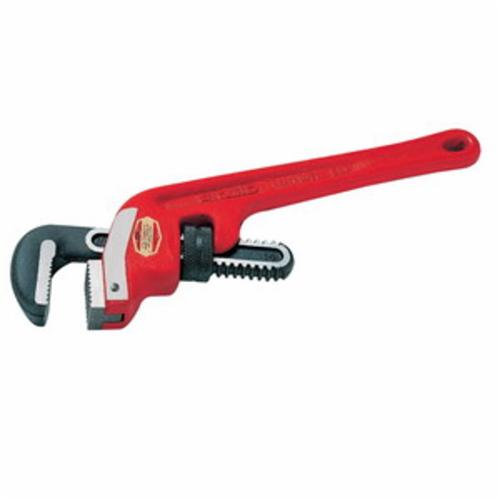 RIDGID® 31085 E-36 Heavy Duty End Pipe Wrench, 5 in Pipe, 36 in OAL, Floating Forged Hook Jaw, Cast Iron Handle, Knurled Nut Adjustment, Red