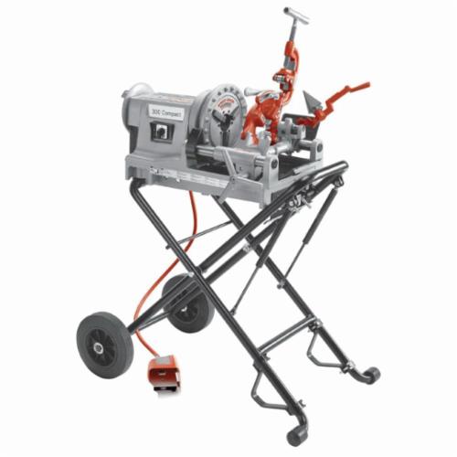 RIDGID® 58757 300 Compact Kit Threading Machine Kit, 1/8 to 2 in Pipe, 1/4 to 2 in Bolt, 230 VAC, 1/2 hp, 36 rpm Speed