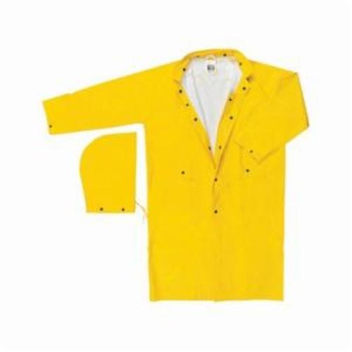 COAT RAIN RIDER 2XL YEL 62IN 49IN NO