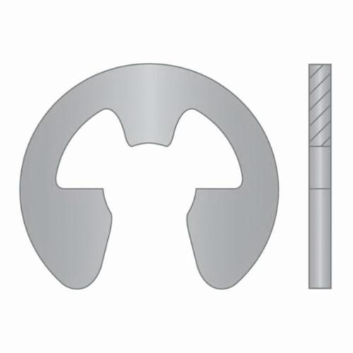 Rotor Clip® SE-118-SS Special External Stamped E-Clip, 1-3/16 in Dia Shaft, Stainless Steel, Passivated, 1.08 in Dia Groove