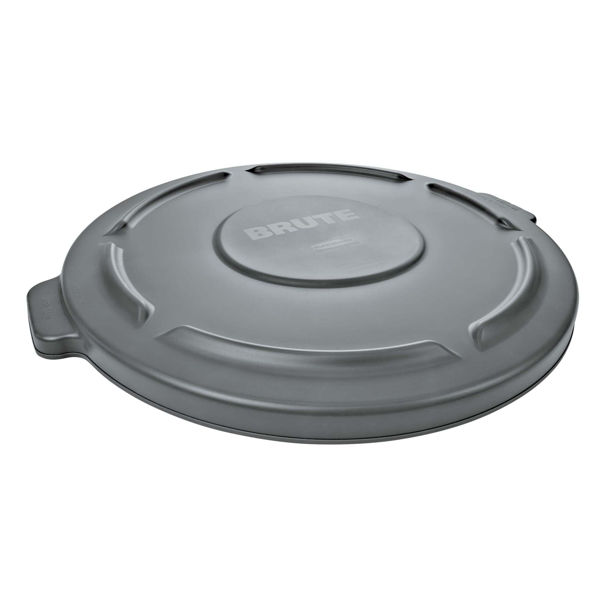 Rubbermaid® BRUTE® FG260900GRAY Container Lid, Round Container, Plastic, Gray, 17-1/8 in L x 17-1/8 in W