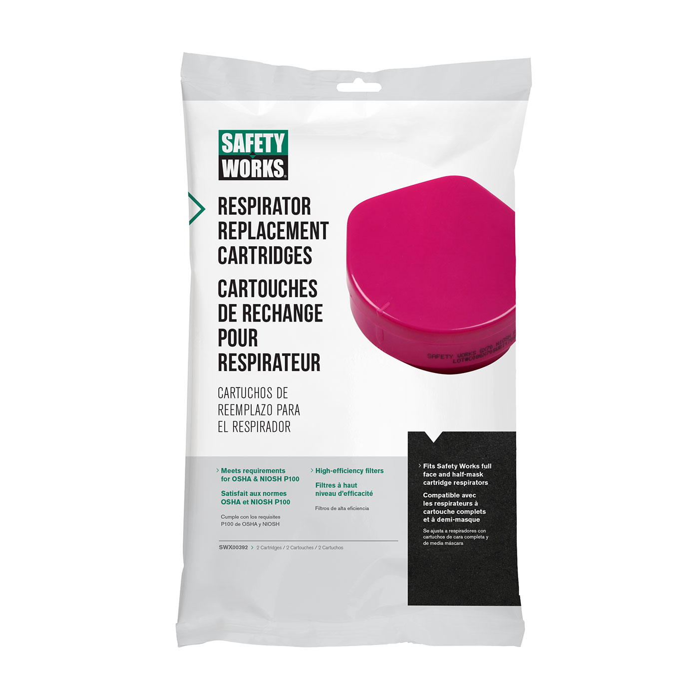 FILTER REPLACEMENT P100 99.97% MAGENTA