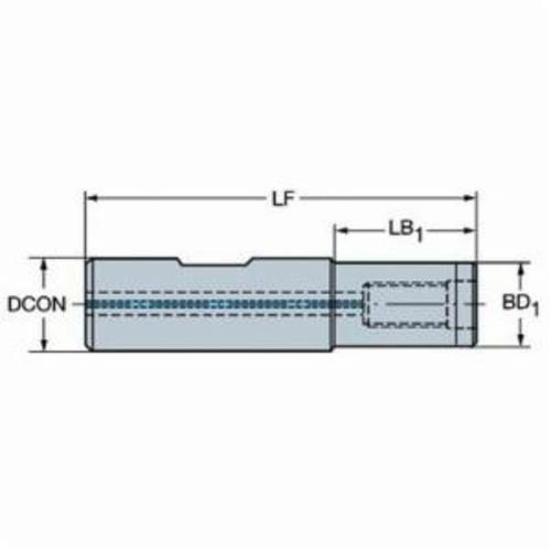 Sandvik Coromant 5723014 Cylindrical Shank to MSSC Adapter, 3/4 in Machine Side Arbor/Shank, M10 Dia Collet, 0.7007 to 0.7480 in Dia Body