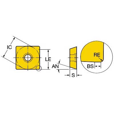 INSERT MILLING R290..E-PL 12T3 CARBIDE R