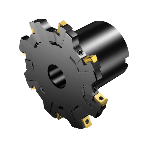 Sandvik Coromant 5745002 CoroMill® 331 Adjustable Half Side/Back Face Disc Milling Cutter, ANSI Code: R331.52-250Q60MML, 9.8425 in Dia Cutting, 2.3622 in Dia Shank, 2.4409 in OAL, R331.52..Qxx..L Insert, 2.205 in Max Depth of Cut, 2.3622 in Dia Arbor Hole