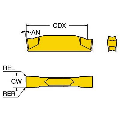 INSERT PARTING F N123X2 M, P, S 0.098IN