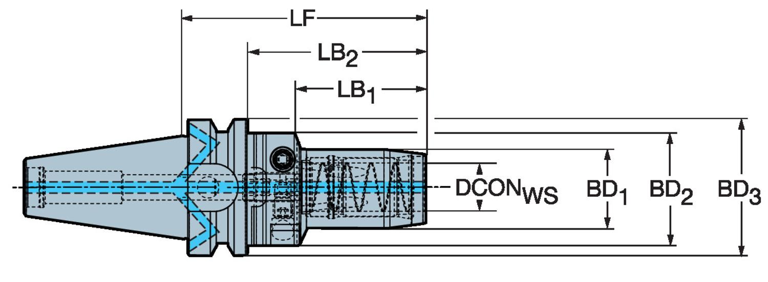 CHUCK AND HLDR TOOL HC BIG-PLUS CAT-V