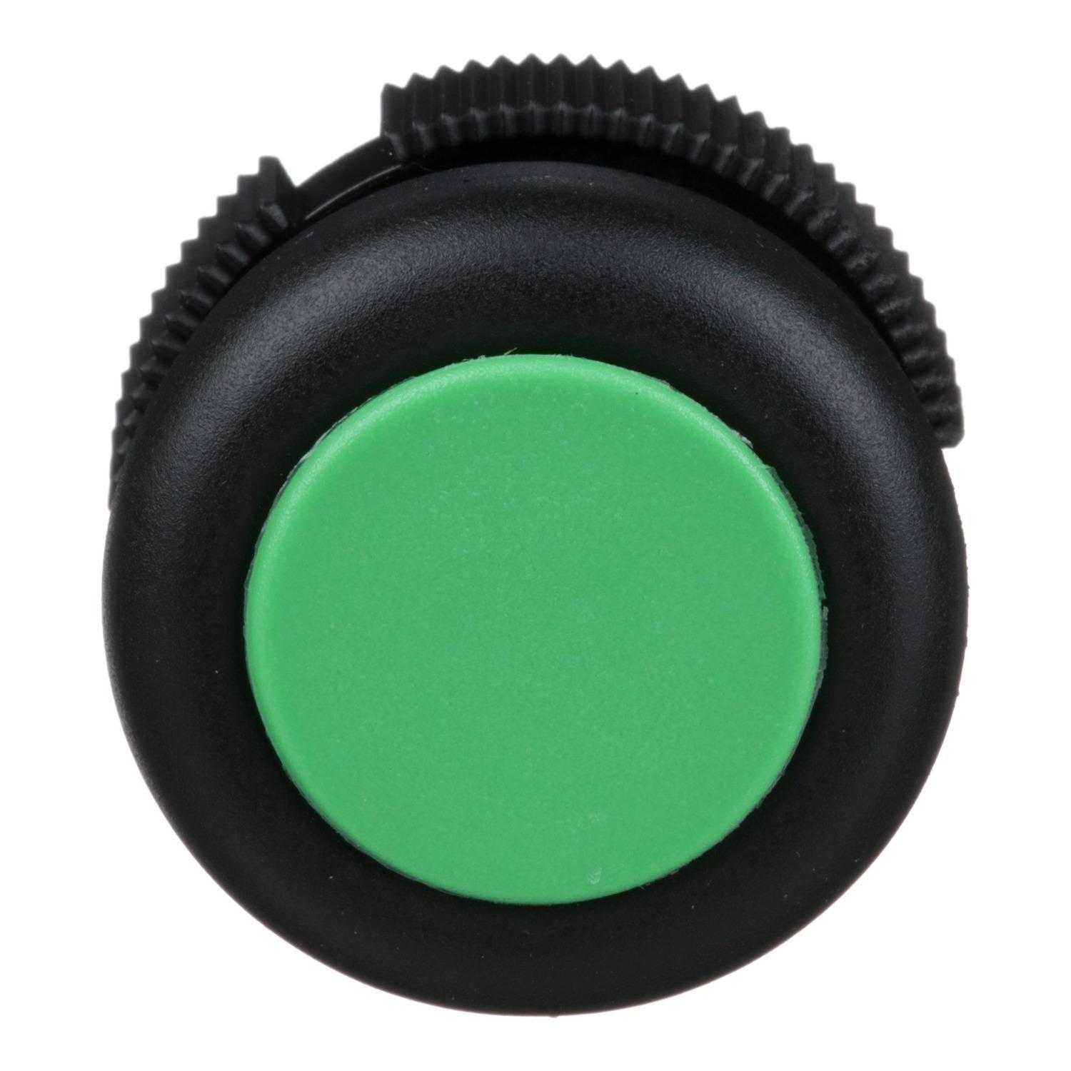 HEAD PUSHBUTTON RND GRN BOOTED XACA