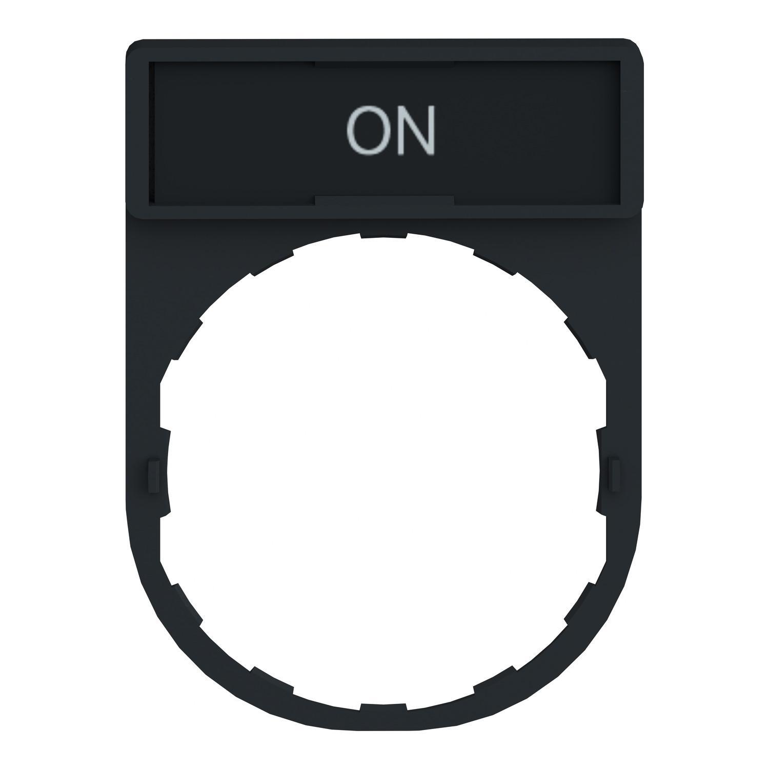 PLATE PUSHBUTTON LEGEND 30MM 40MM RECT