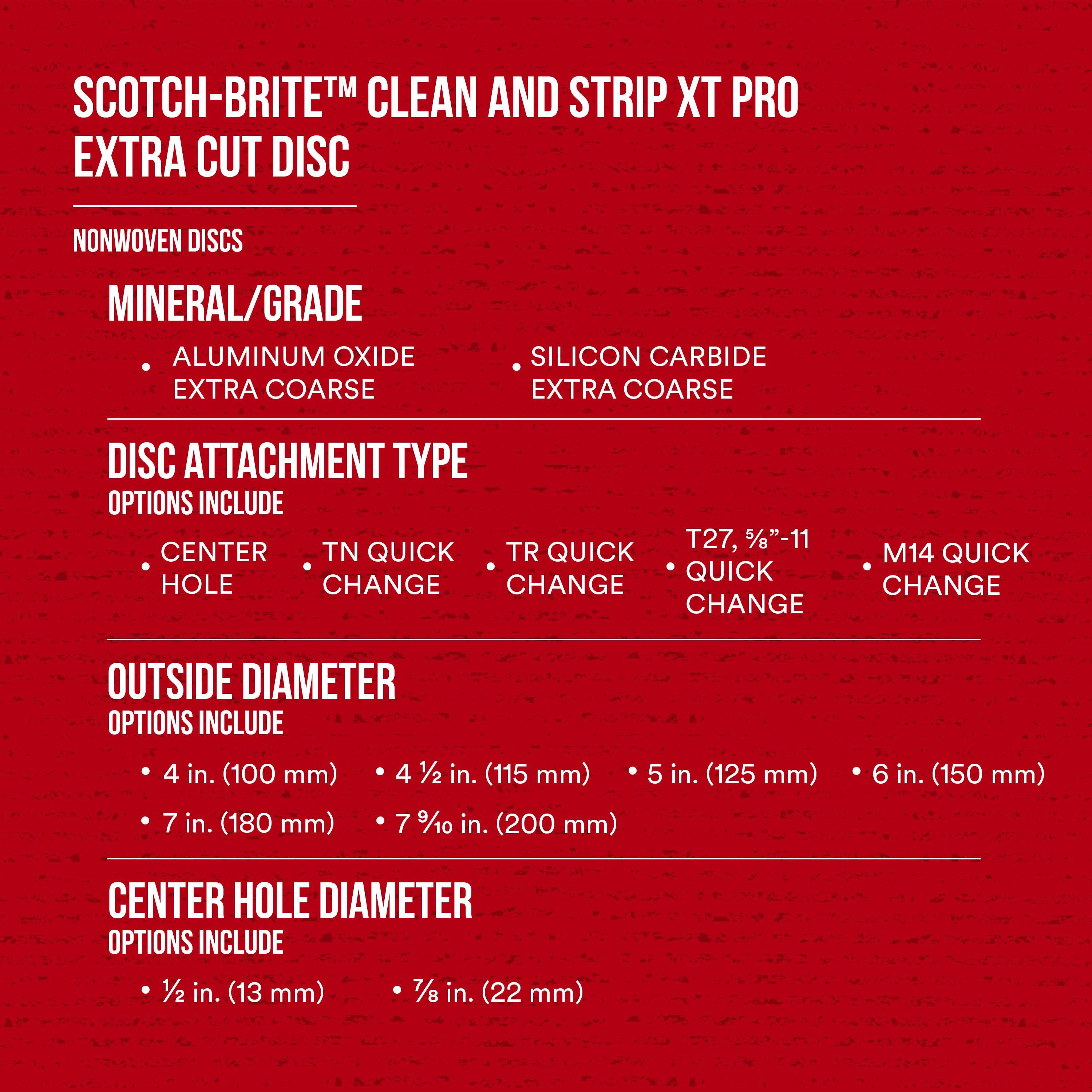 NON-WOVEN DEPRSED CTR DISC 4-1/2IN