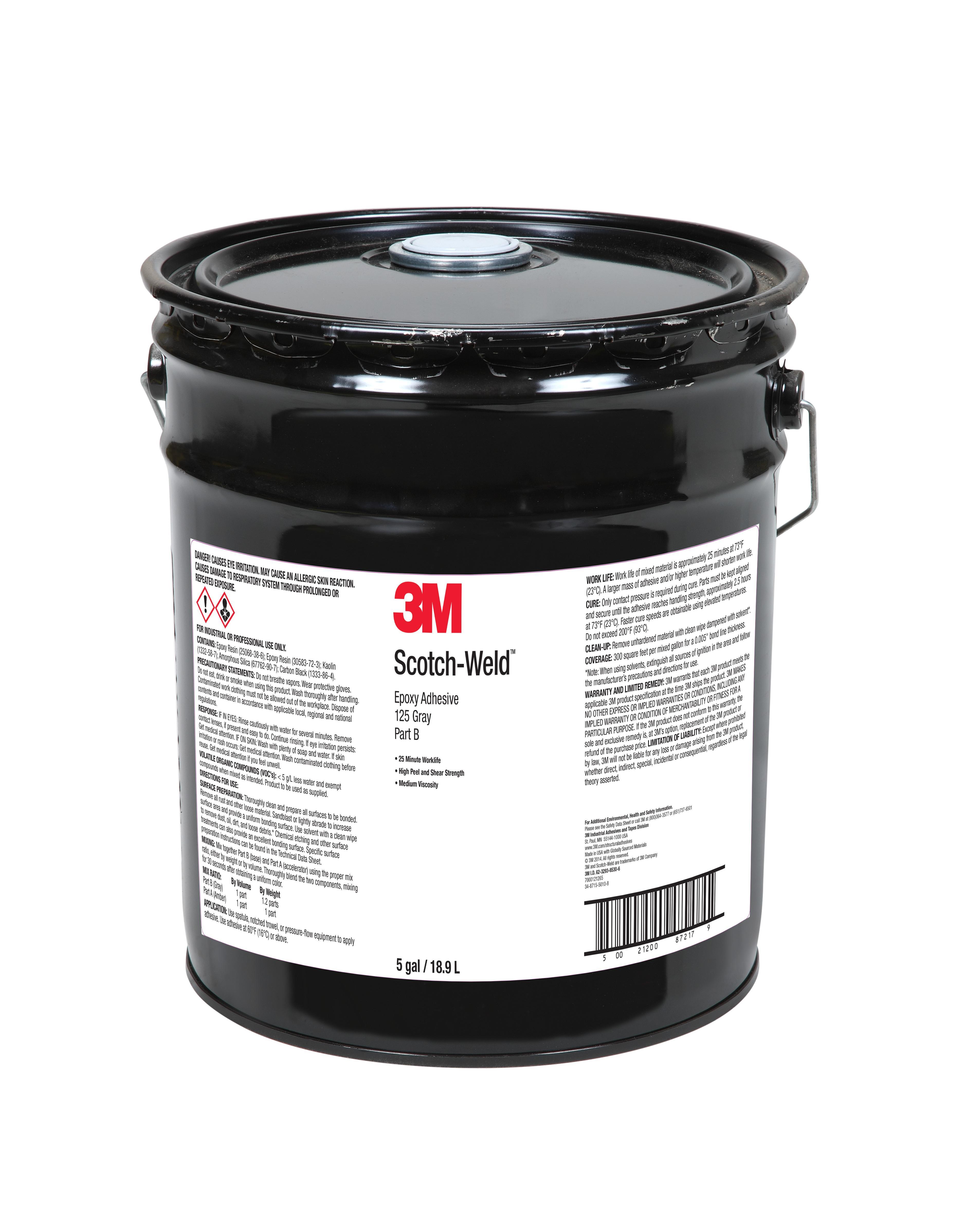 3M SCOTCH-WELD EPOXY ADHESIVE 125 GRAY