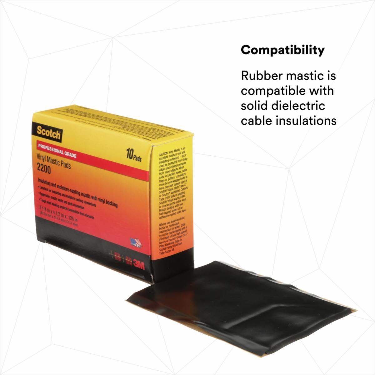 VINYL TAPE 4.5IN 3.25IN 125MIL MASTIC