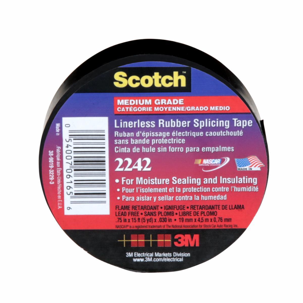 ELEC TAPE 5YD 0.75IN 3MIL RUBBER RESIN