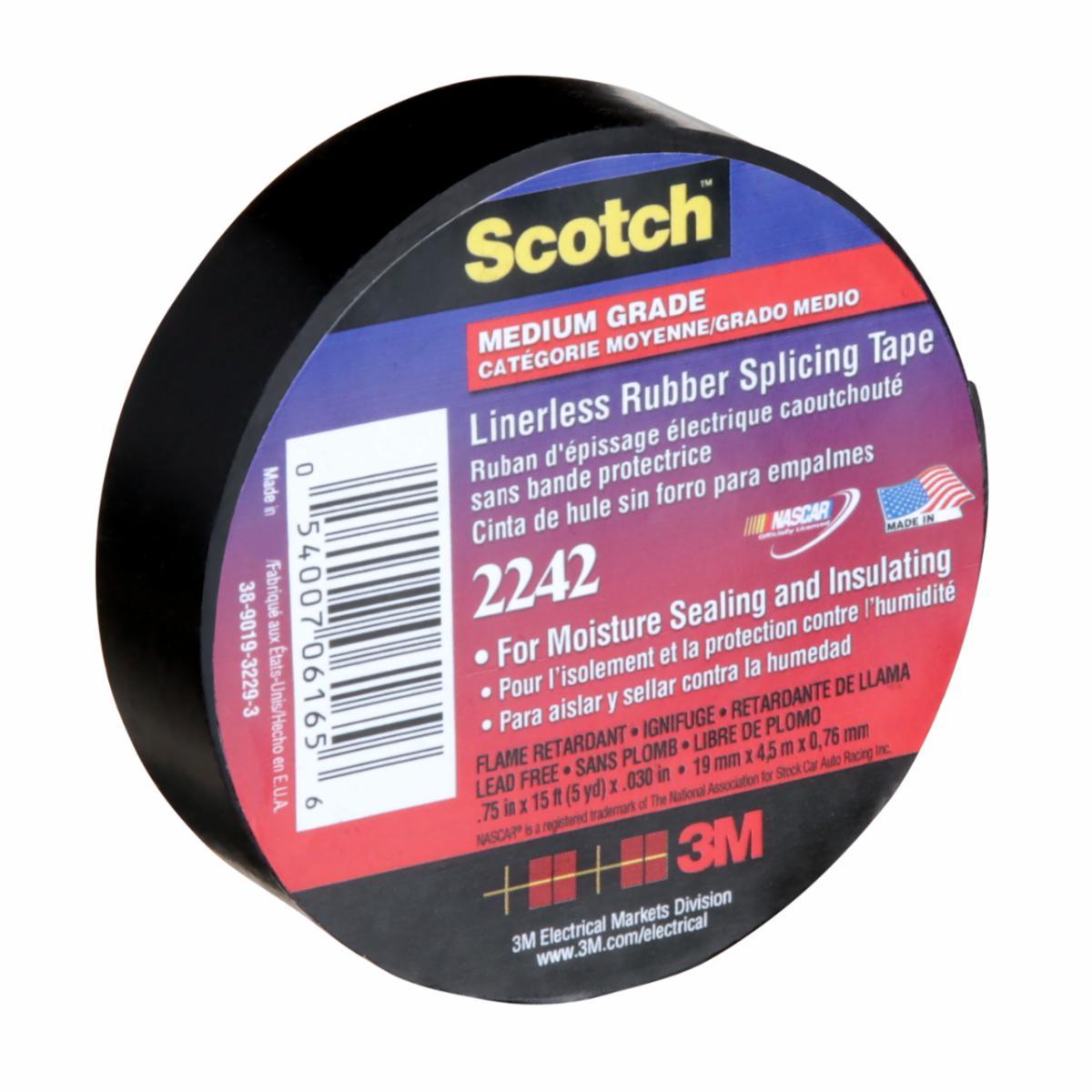 ELEC TAPE 5YD 0.75IN 3MIL RUBBER RESIN