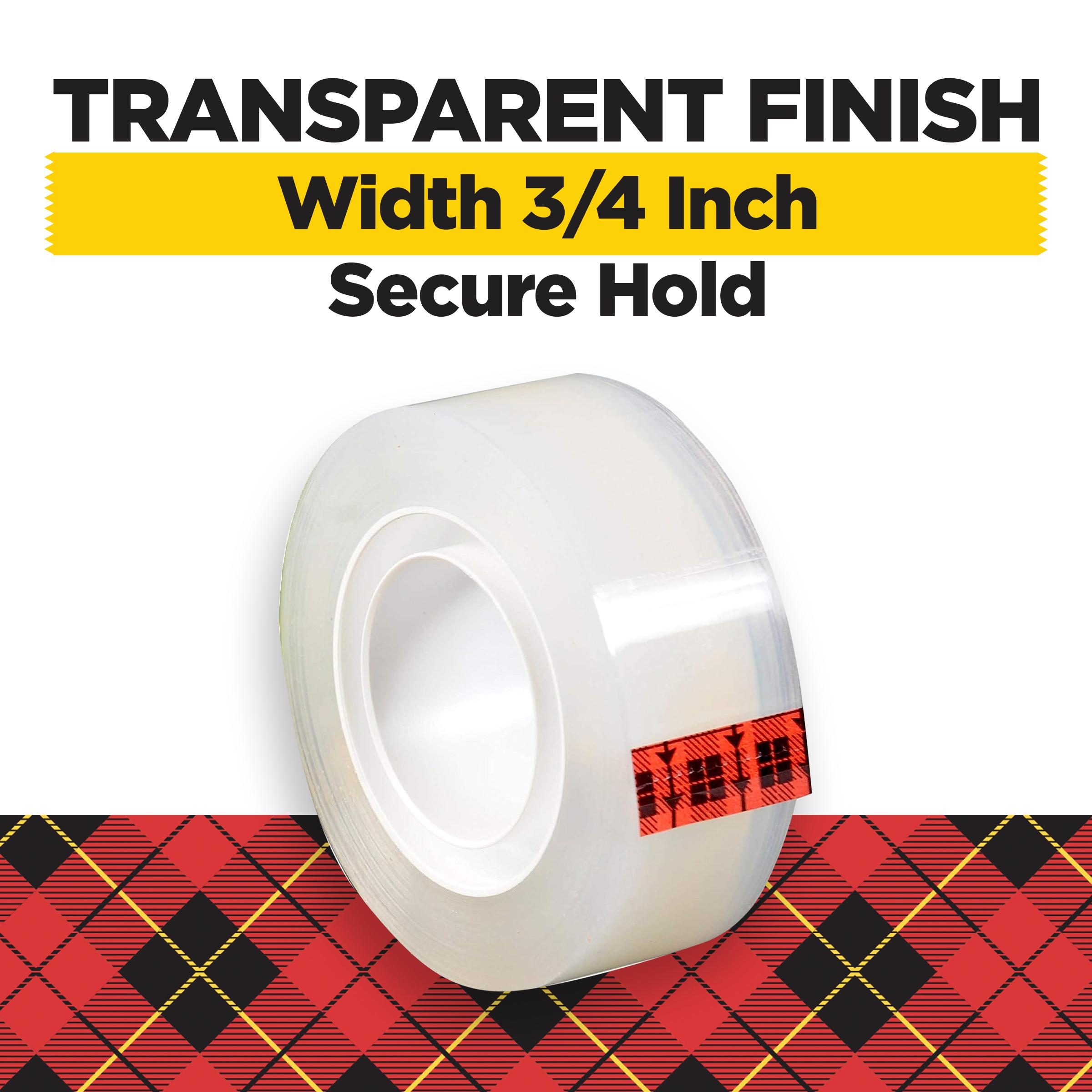 TRANS OFC TAPE 1IN 3/4IN TRANSPARENT 600