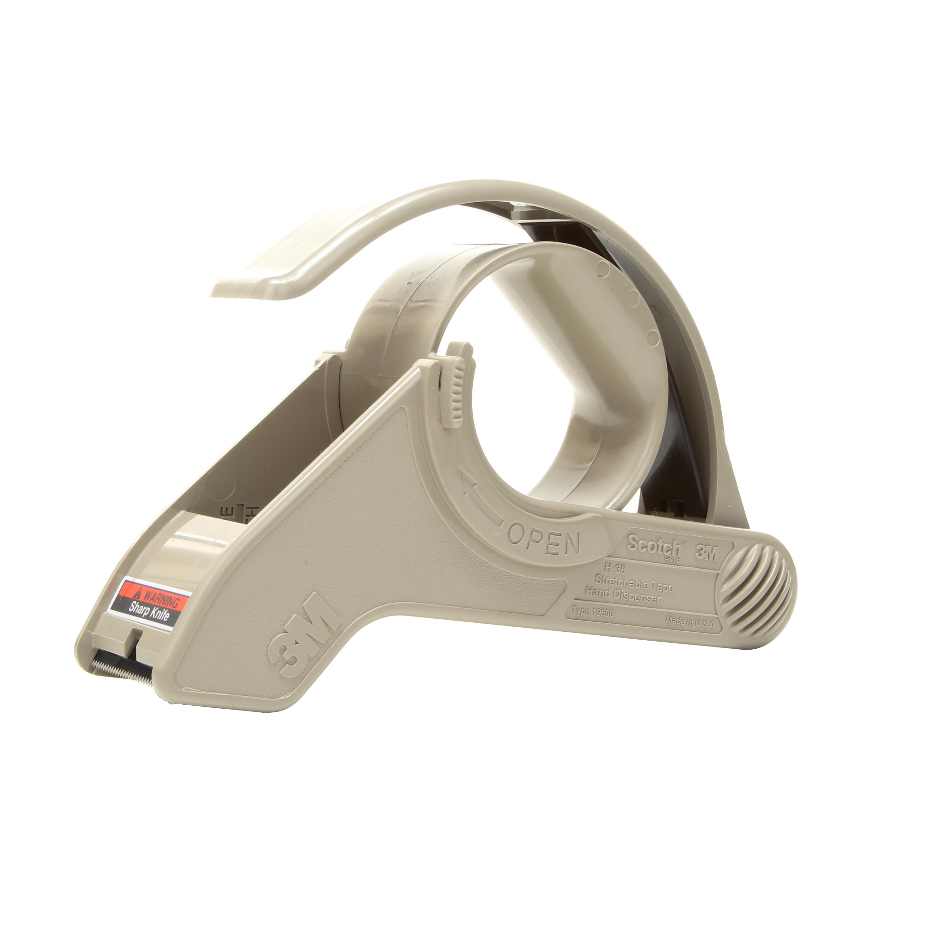 PKG TAPE DISP 1.5IN 1.5IN PLASTIC GRAY
