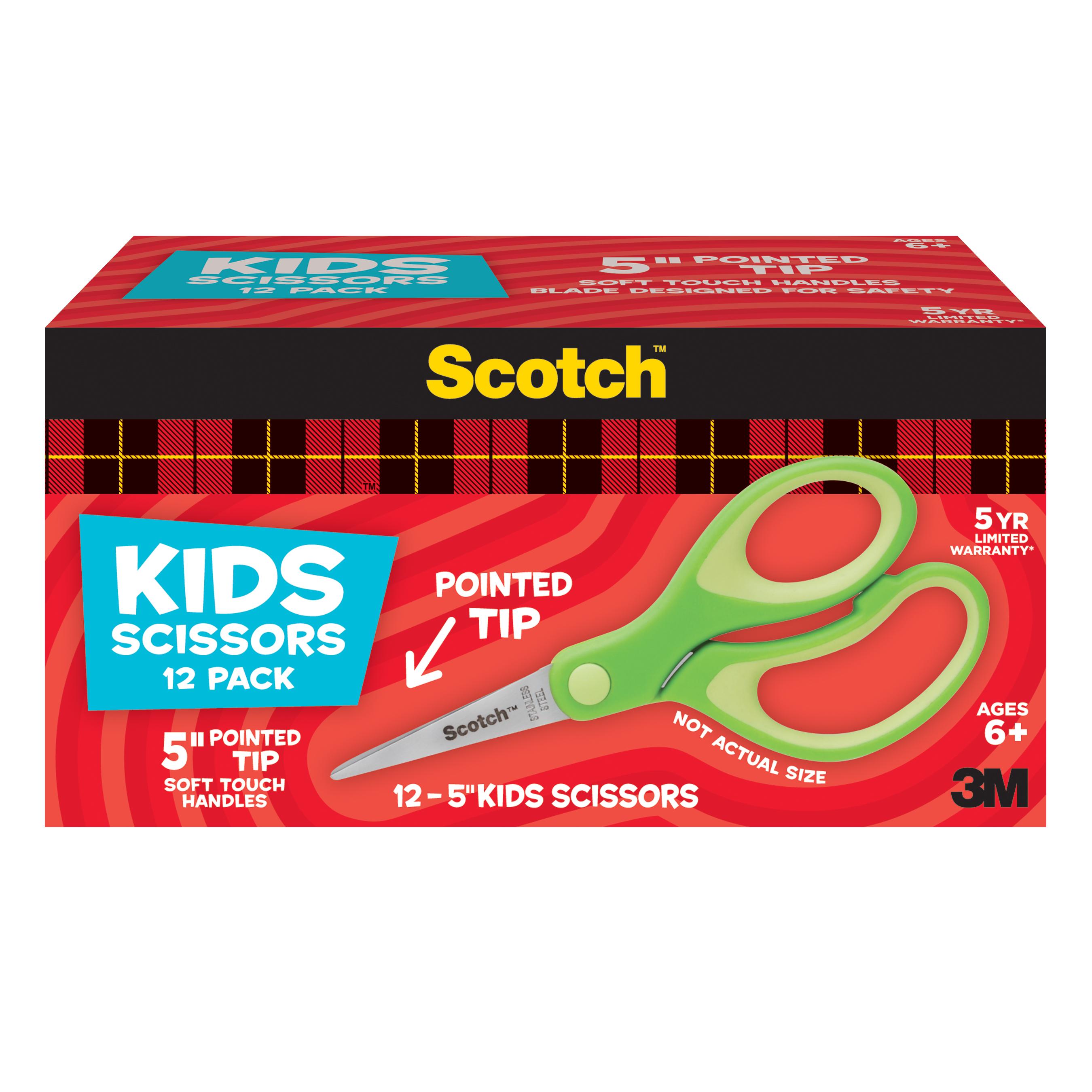 SCOTCH 12PK KIDS SCISSORS 1442P-12 5