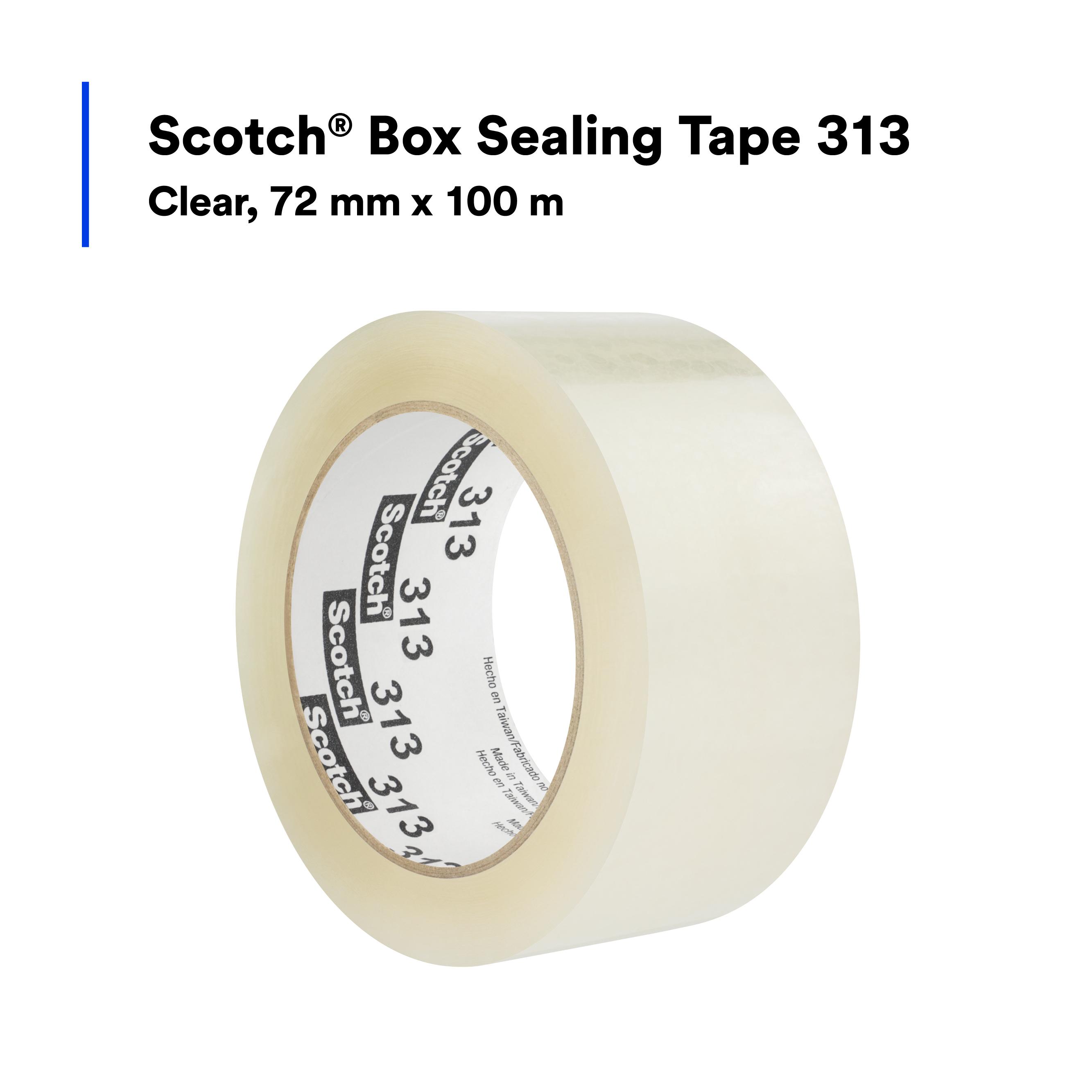 313 72MM X 100M CLR BX SEAL TAPE