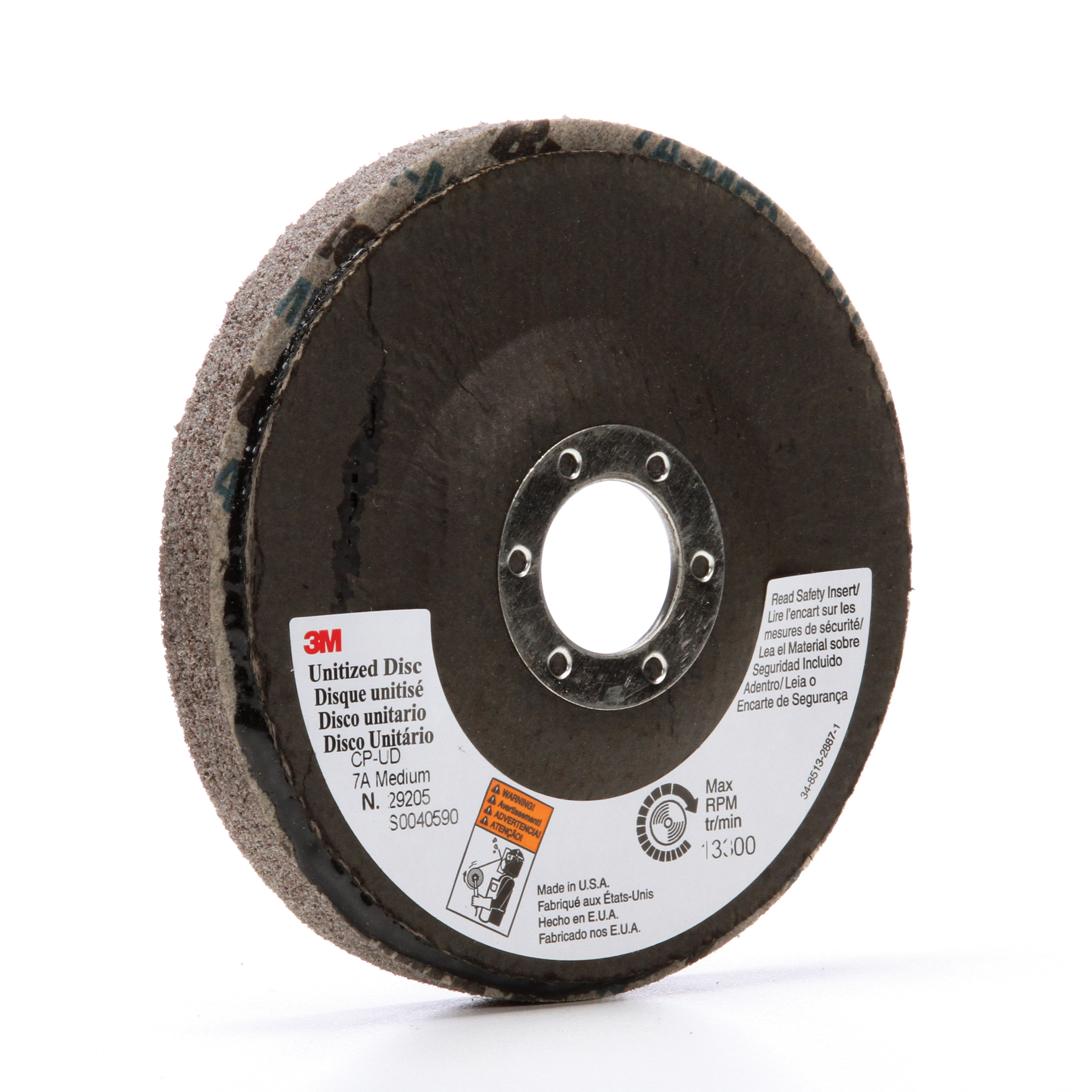 NON-WOVEN ABRSV PL BACK DISC 4-1/2IN