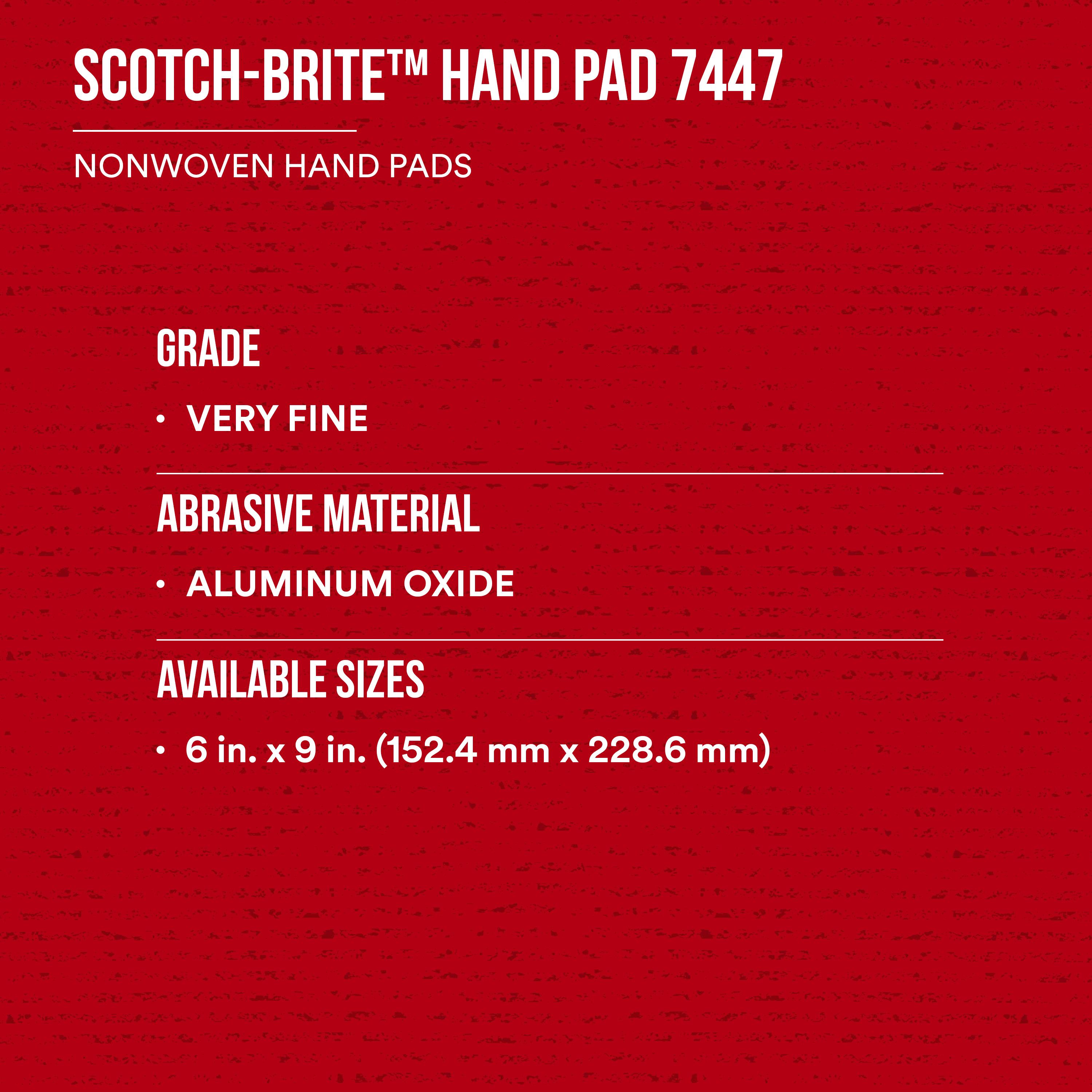 HD PAD 9IN 6IN VERY FINE ALUMINUM OXIDE