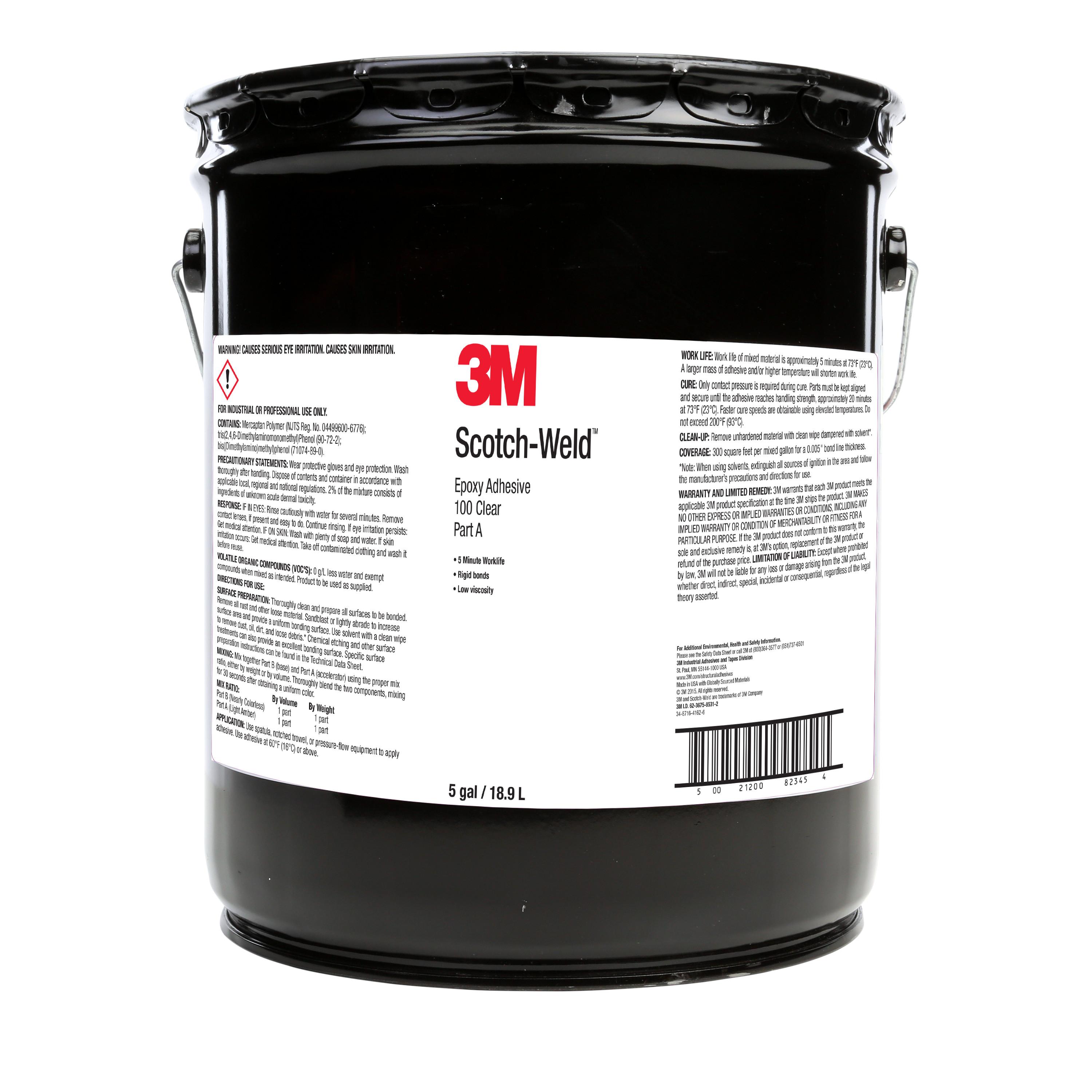 3M SCOTCH-WELD EPOXY ADHESIVE 100 CLEAR