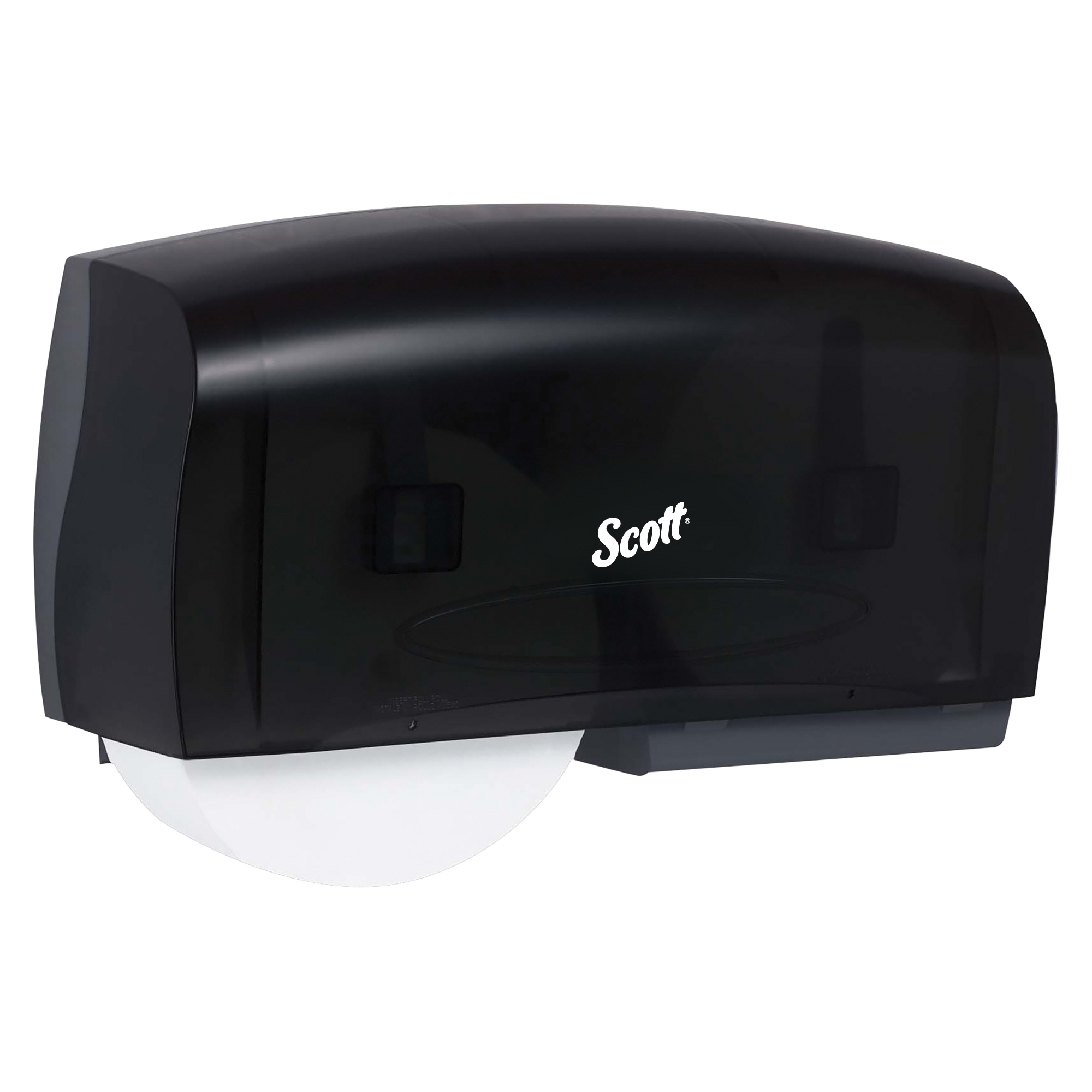 DISPENSER JRT CORELESS DBL ROLL SMOKE