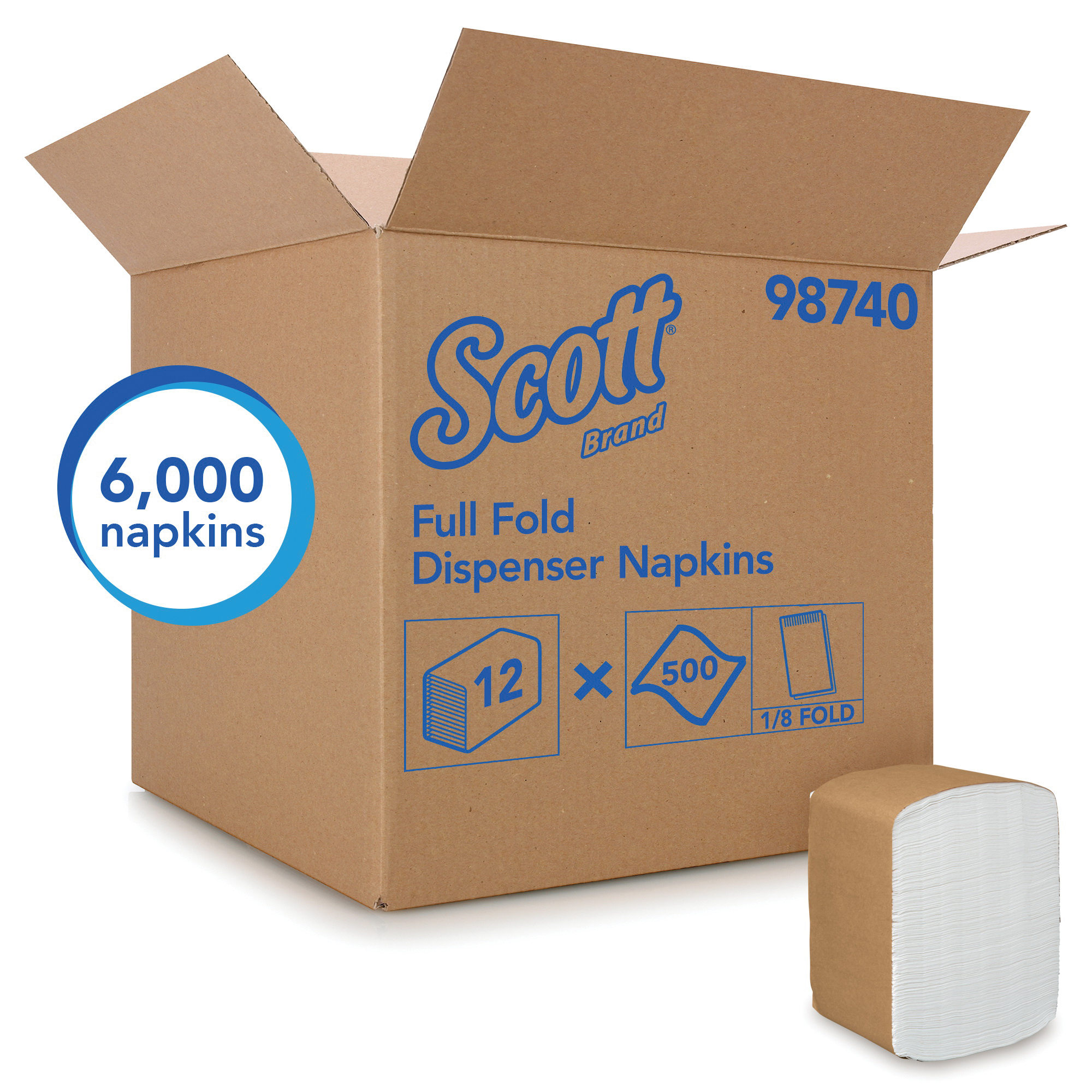 NAPKIN DISP 12X13IN FULL BODY 2 WHT