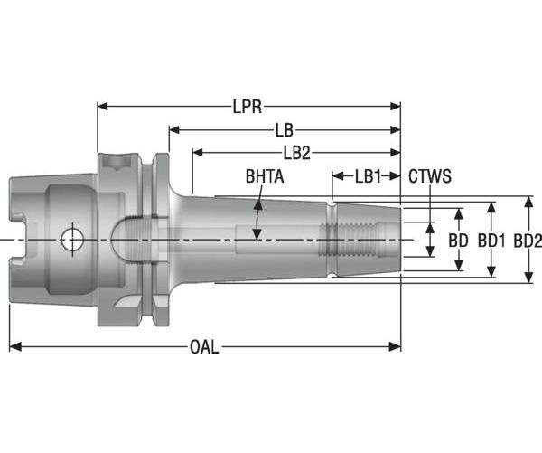 MODULARADPTR HSK-A63 M10 4.606IN MODULAR