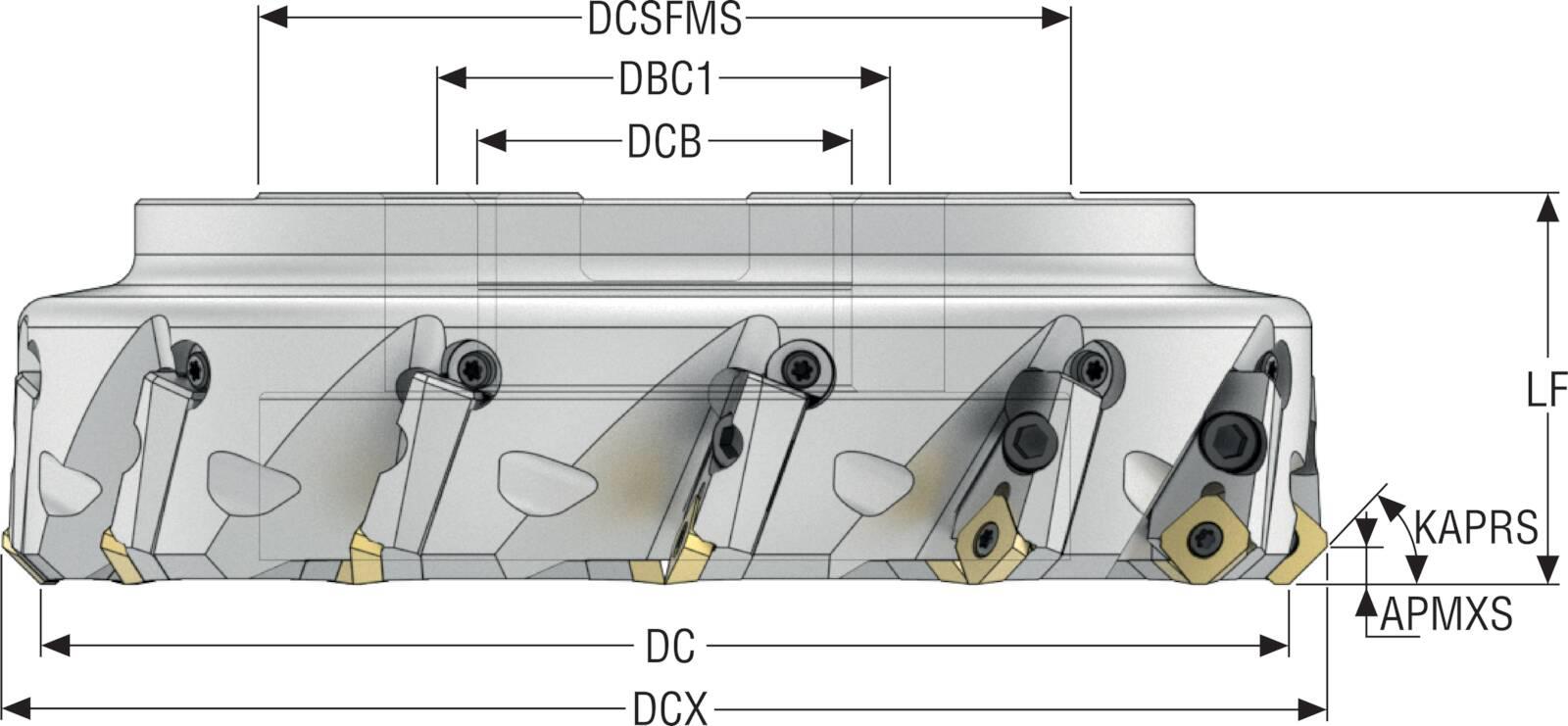 INDEXABLEFMILLS 12.402IN 0.236IN 2.362IN