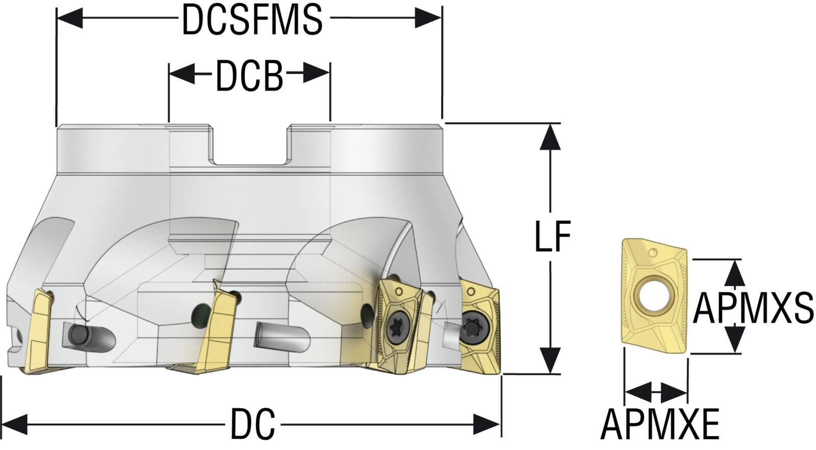 INDEXABLEFMILLS 3.15IN 0.669IN 1.063IN 8