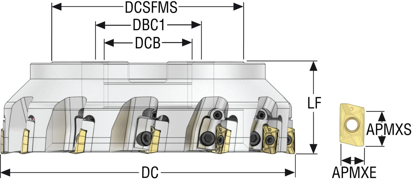 INDEXABLEFMILLS 9.843IN 0.669IN 2.362IN