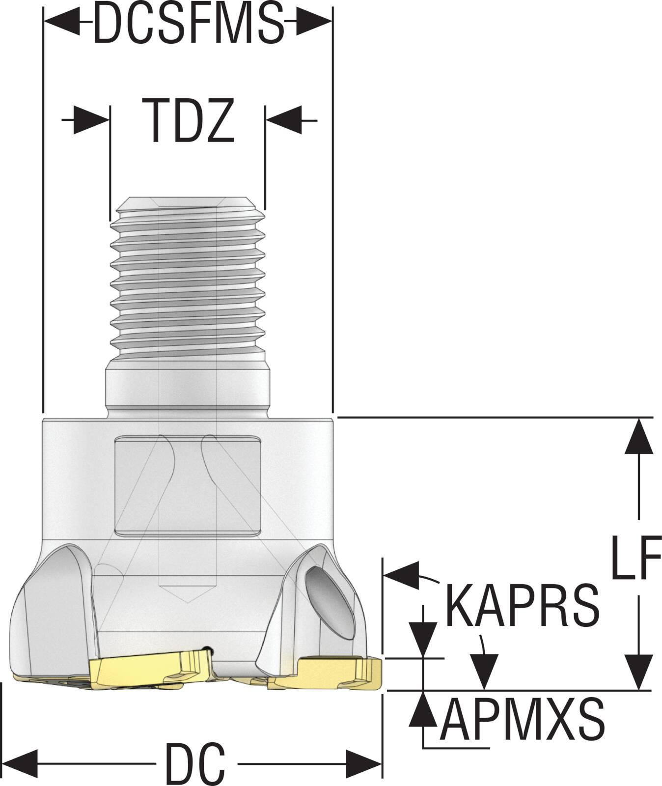 INDEXABLEFMILLS 1.181IN 0.102IN 3 ARBOR