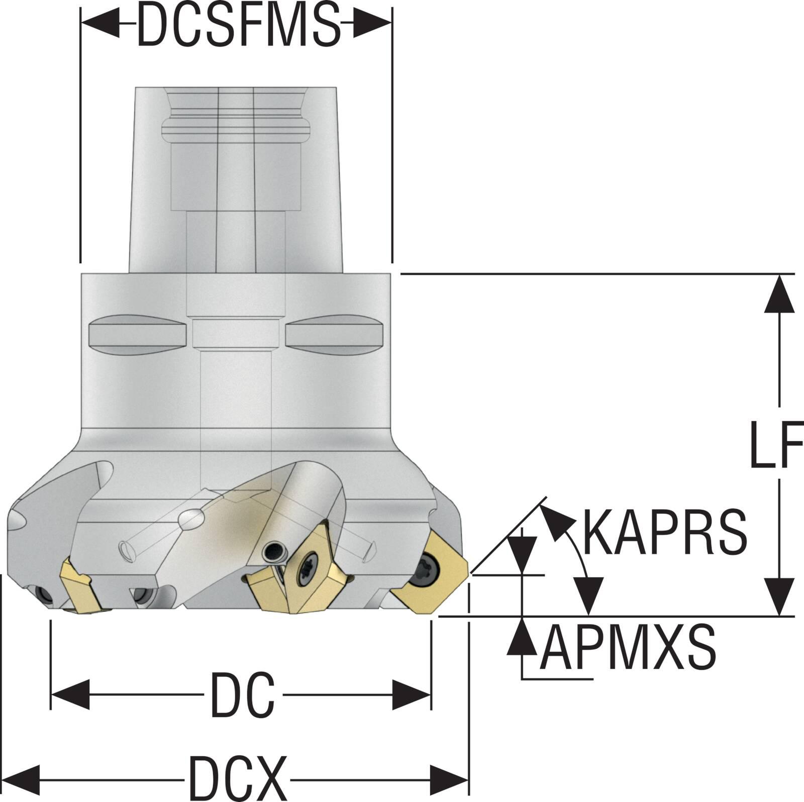INDEXABLEFMILLS 1.969IN 0.236IN 4 ARBOR