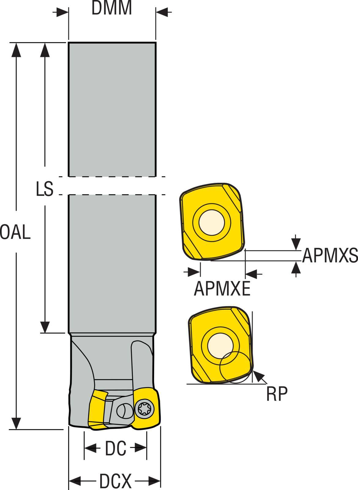 INDEXABLEHFEMILLS LPHT 0.551IN 0.025IN