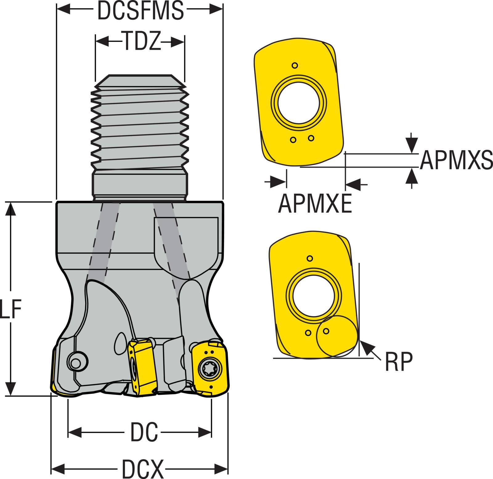 INDEXABLEHFEMILLS LOHT 1.236IN 0.035IN