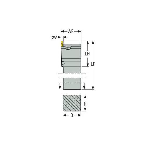 INDEXABLEGRVGINSRHLDR LEFT 3 20 X 20MM