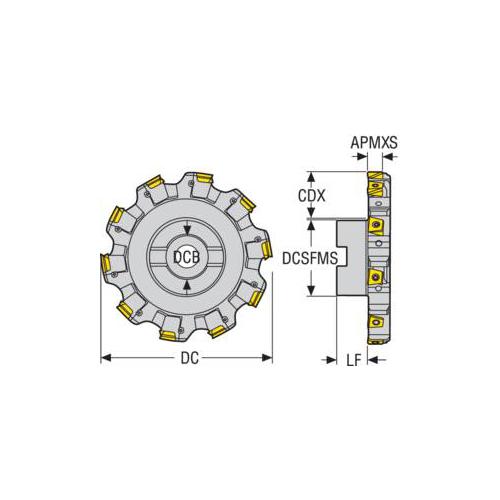 INDEXABLESLOTTINGCTR ARBOR 6.24IN 0.35IN