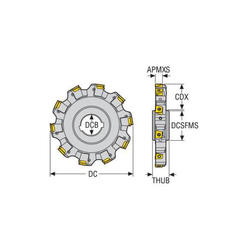 INDEXABLESLOTTINGCTR ARBOR HOLE 11.887IN