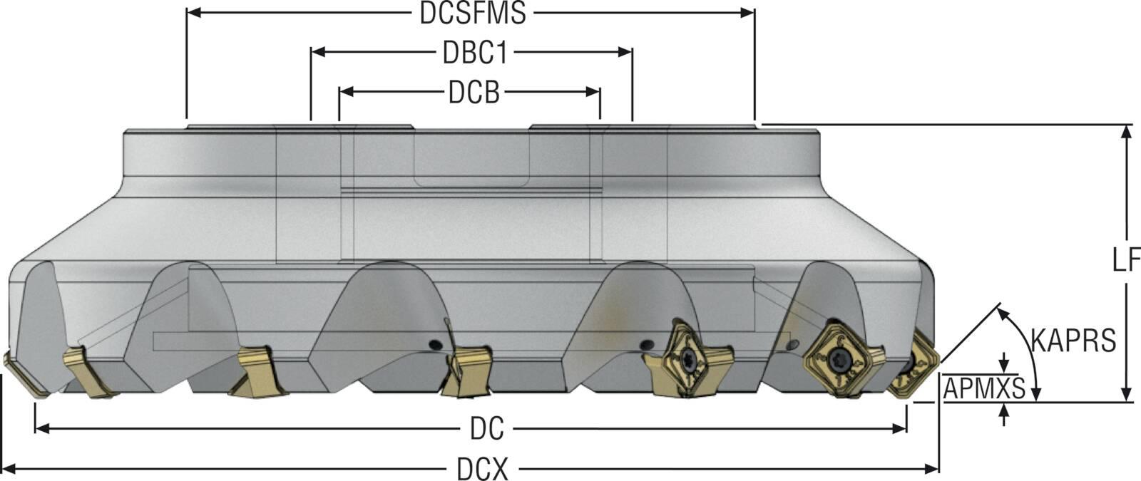 INDEXABLEFMILLS 7.874IN 0.236IN 2.5IN 12