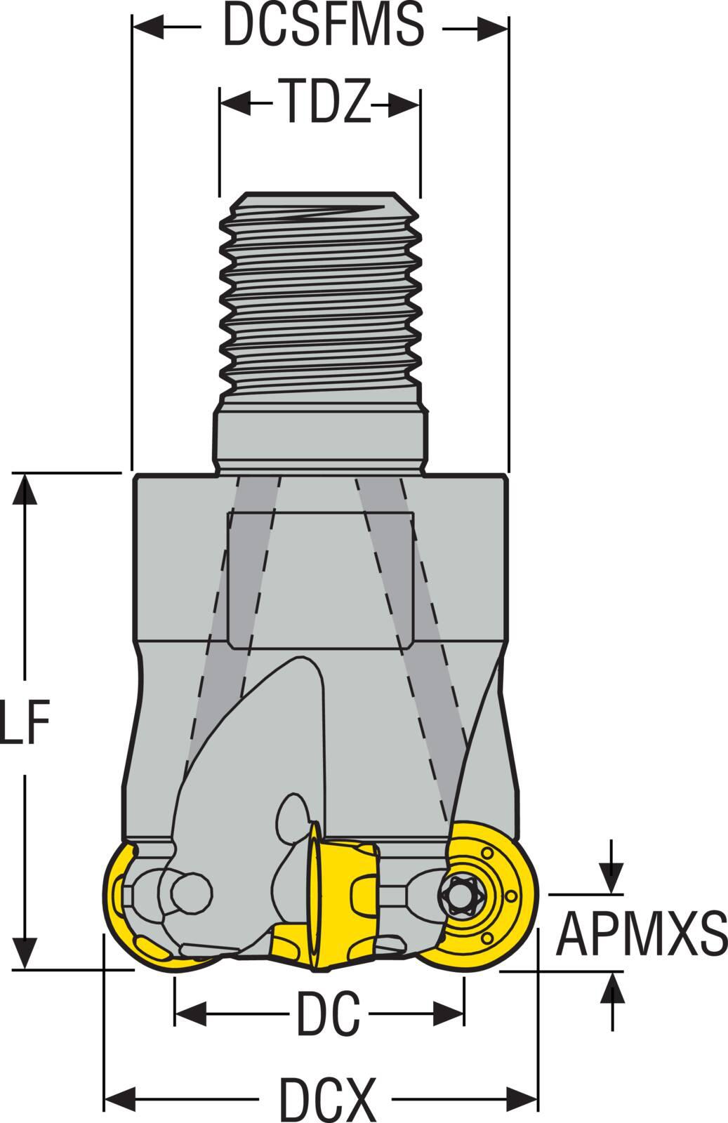 INDEXABLECEMILLS R217.29 HIGH SP STEEL