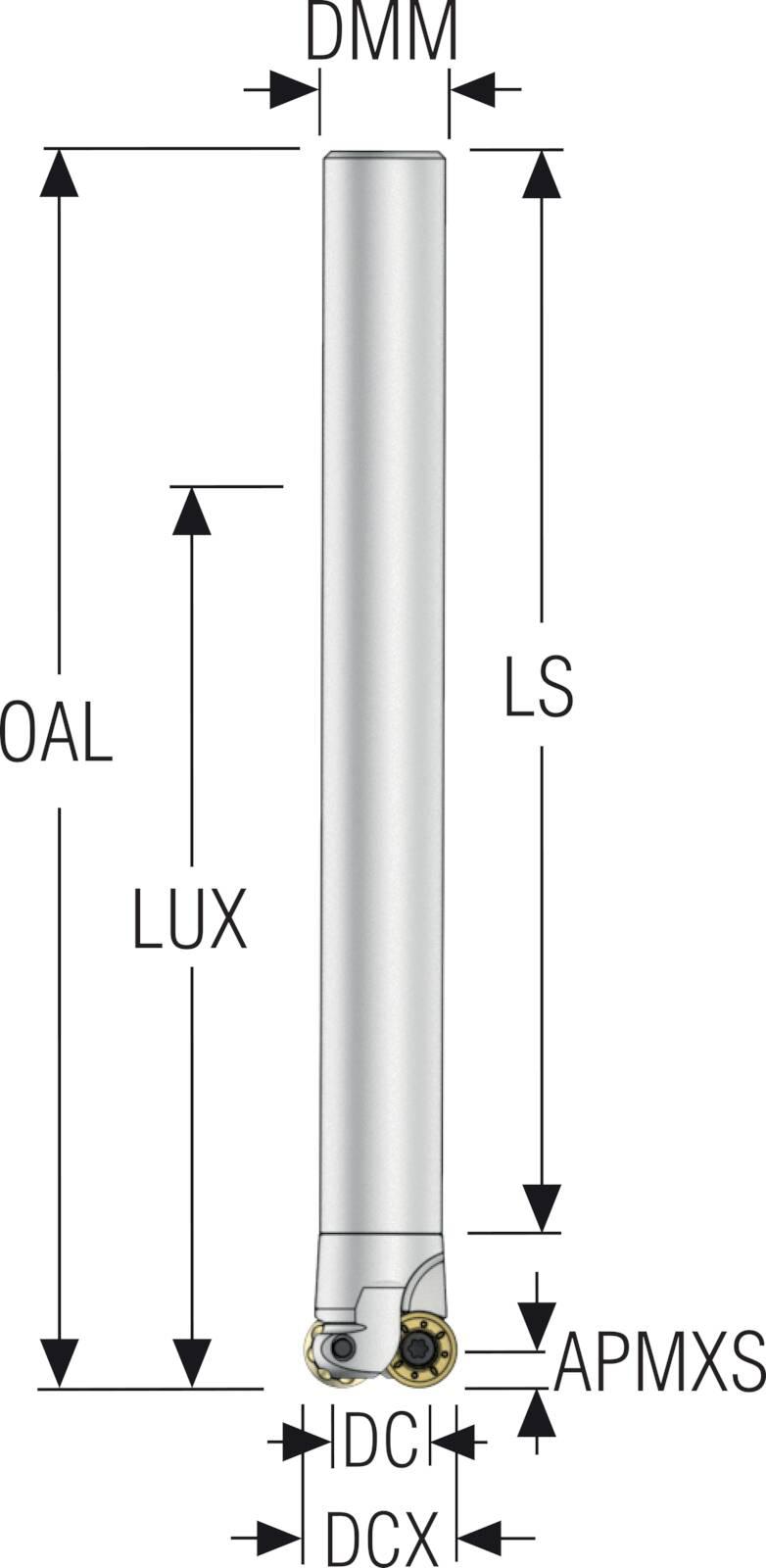 INDEXABLECEMILLS R217.29 HIGH SP STEEL