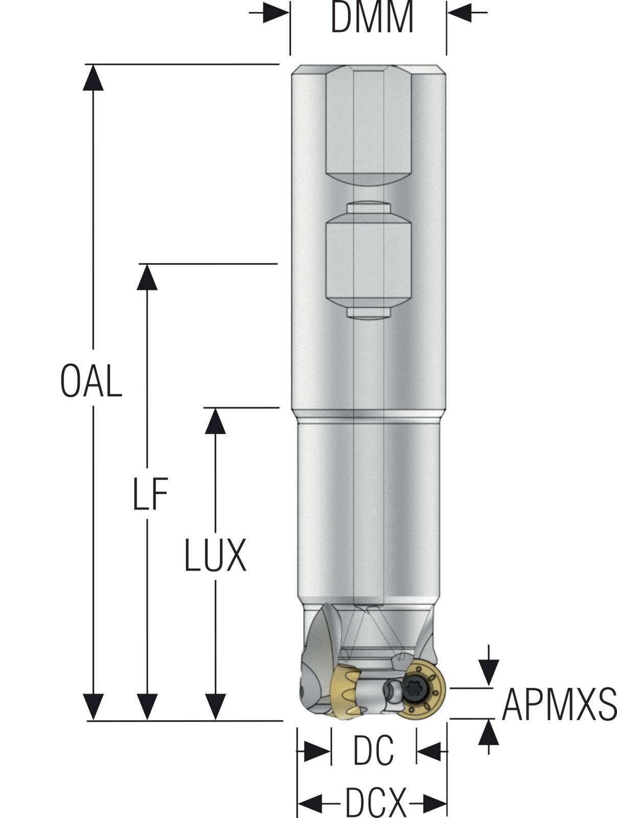 INDEXABLECEMILLS R217.29 HIGH SP STEEL