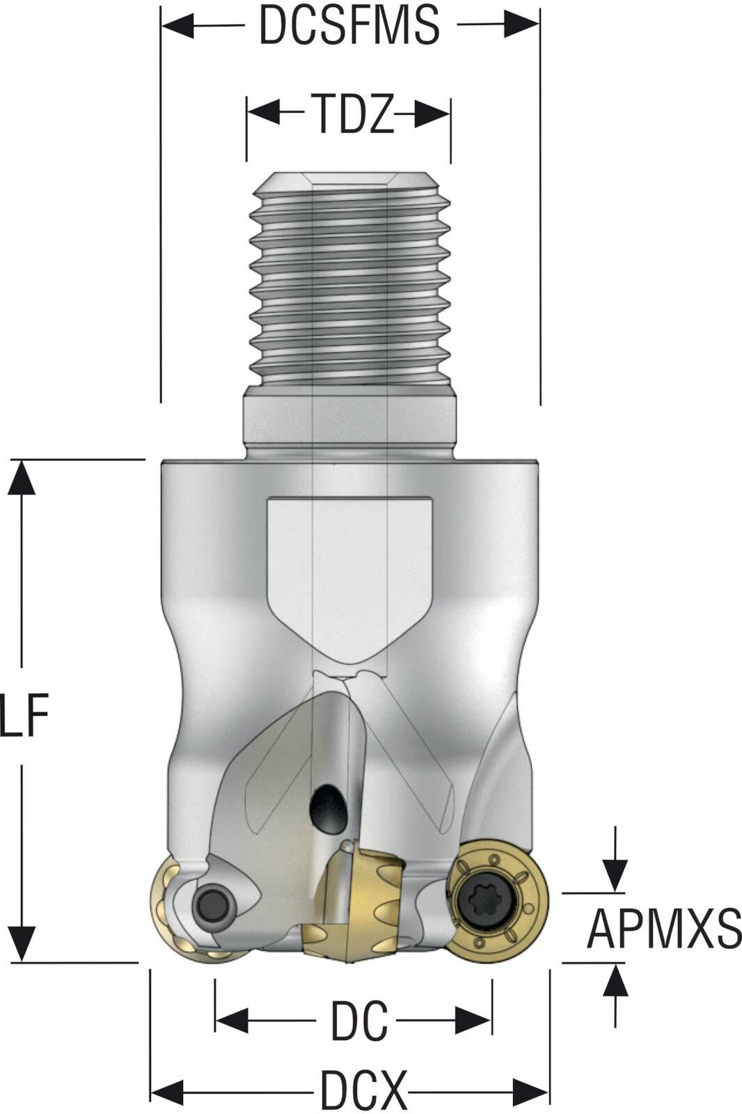 INDEXABLECEMILLS R217.29 HIGH SP STEEL