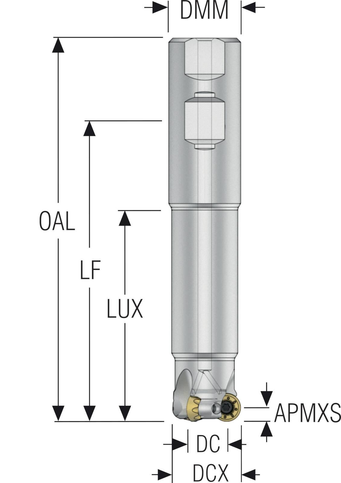 INDEXABLECEMILLS R217.29 HIGH SP STEEL
