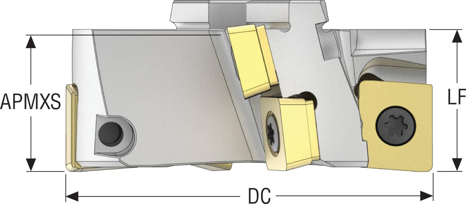 INDEXABLEFMILLS 2.48IN 0.965IN 2 ARBOR