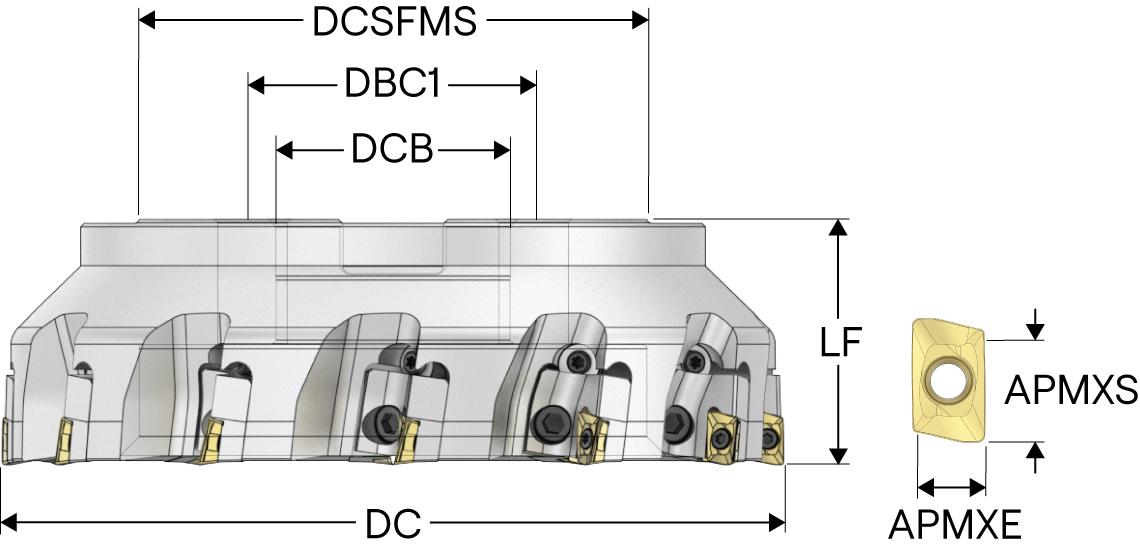 INDEXABLEFMILLS 6.299IN 0.433IN 1.575IN