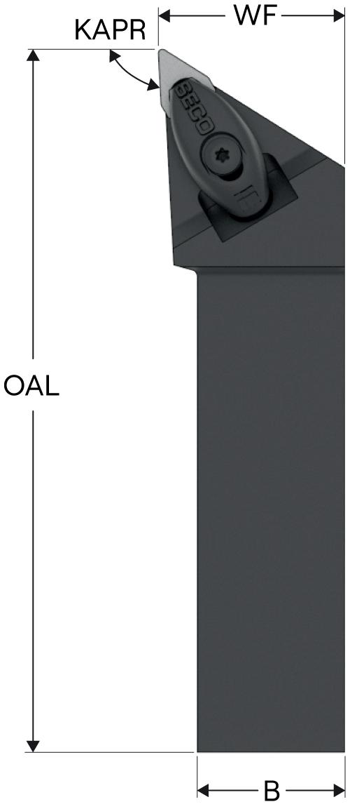 HOLDER TURN ISO DDJC DC..32.5.. RH SQ HP