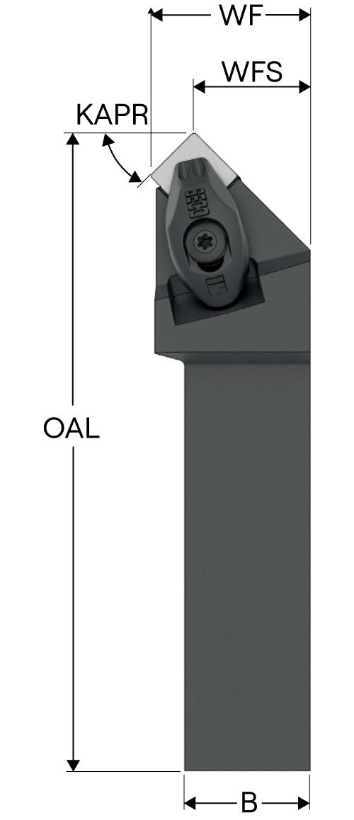 HOLDER TURN ISO DSSN SN..43.. RH SQ NEG