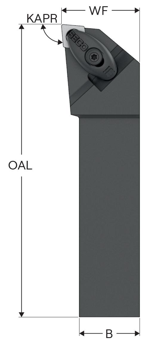 HOLDER TURN ISO DCLC CC..09T3.. RH SQ HP