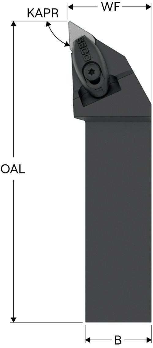 HOLDER TURN ISO DDJN DN..1506.. LH SQ HP